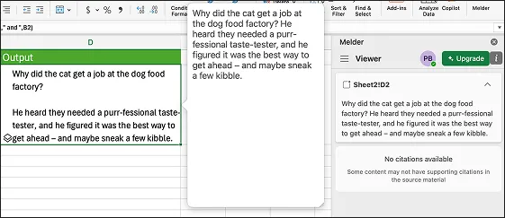 Melder Text Record
