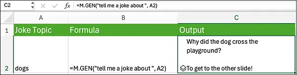 Cell reference example