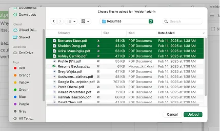 File selection